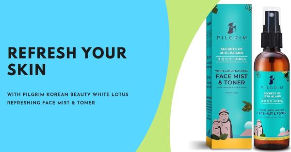 Pilgrim Korean Beauty White Lotus Refreshing Face Mist & Toner: Your Skin’s New BFF